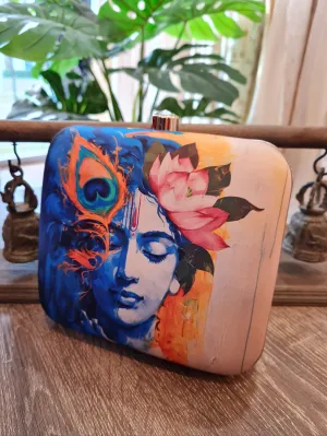 Square Printed Box Clutch