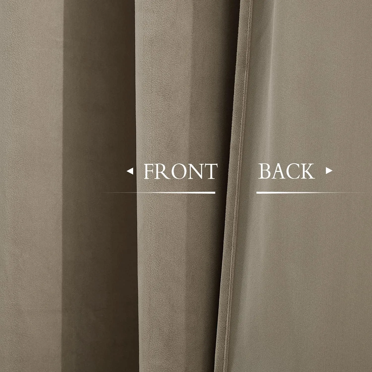 StangH Camel Beige Light Blocking Velvet Curtains Extra Long for High Ceiling, Rustic Decor Tall Window Treatment Winter Chill Blocking Sound Dampening for Villa, W52x L144, 2 Panels