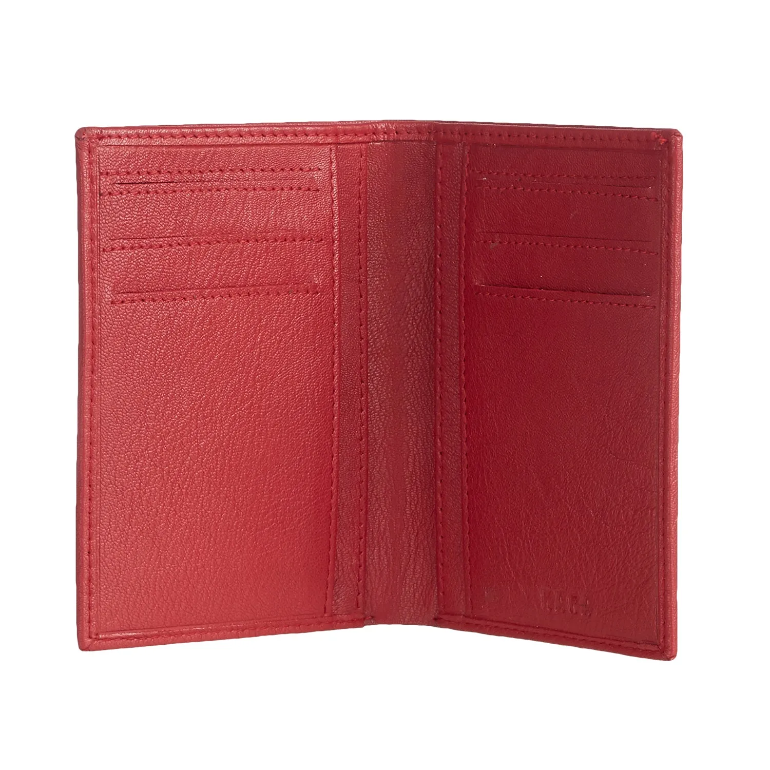 Stylish Cherry Leather Card Holder