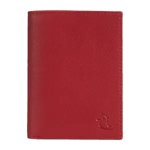 Stylish Cherry Leather Card Holder