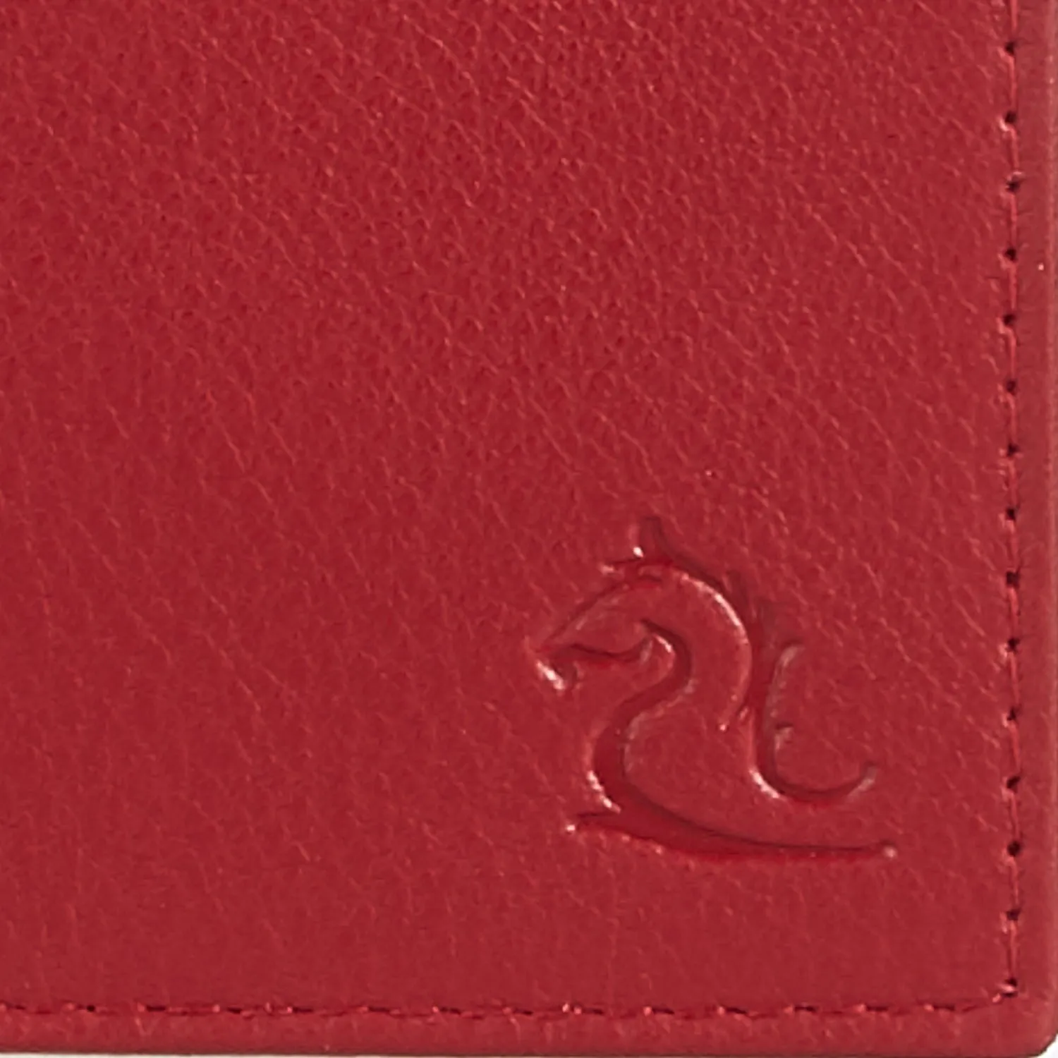 Stylish Cherry Leather Card Holder