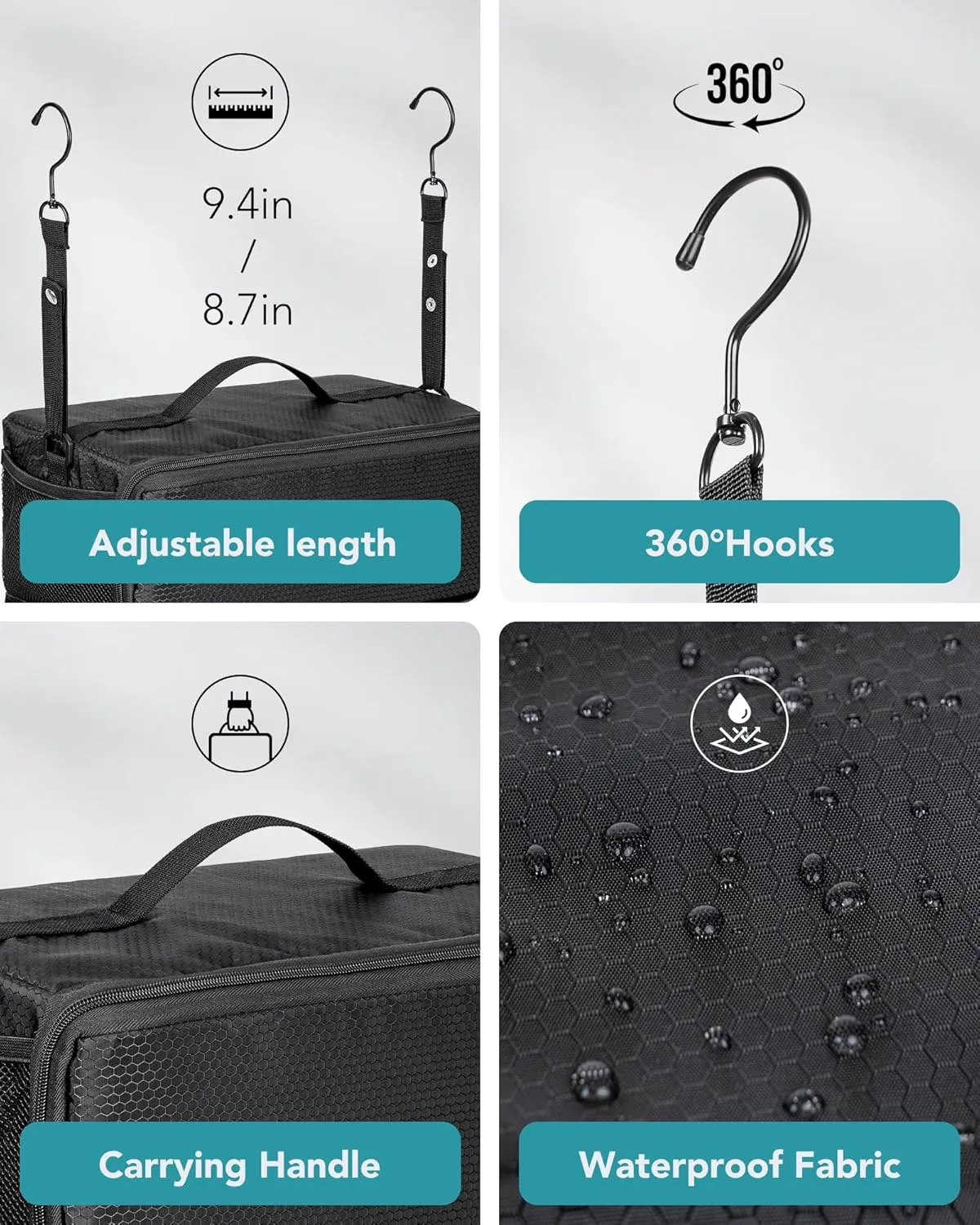 Suitcase Organizer, Travel Luggage Organizer Hanging Shelves Packing Cube Closet/Collapsible Portable Travel Organizer for Carry-on