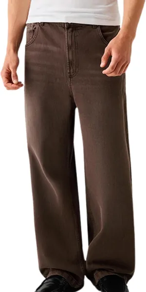 Sunloudy Men Baggy Jeans Relaxed Fit Wide Leg Denim Pants Vintage Hip Hop Straight Wide Leg Jeans Trousers Streetwear