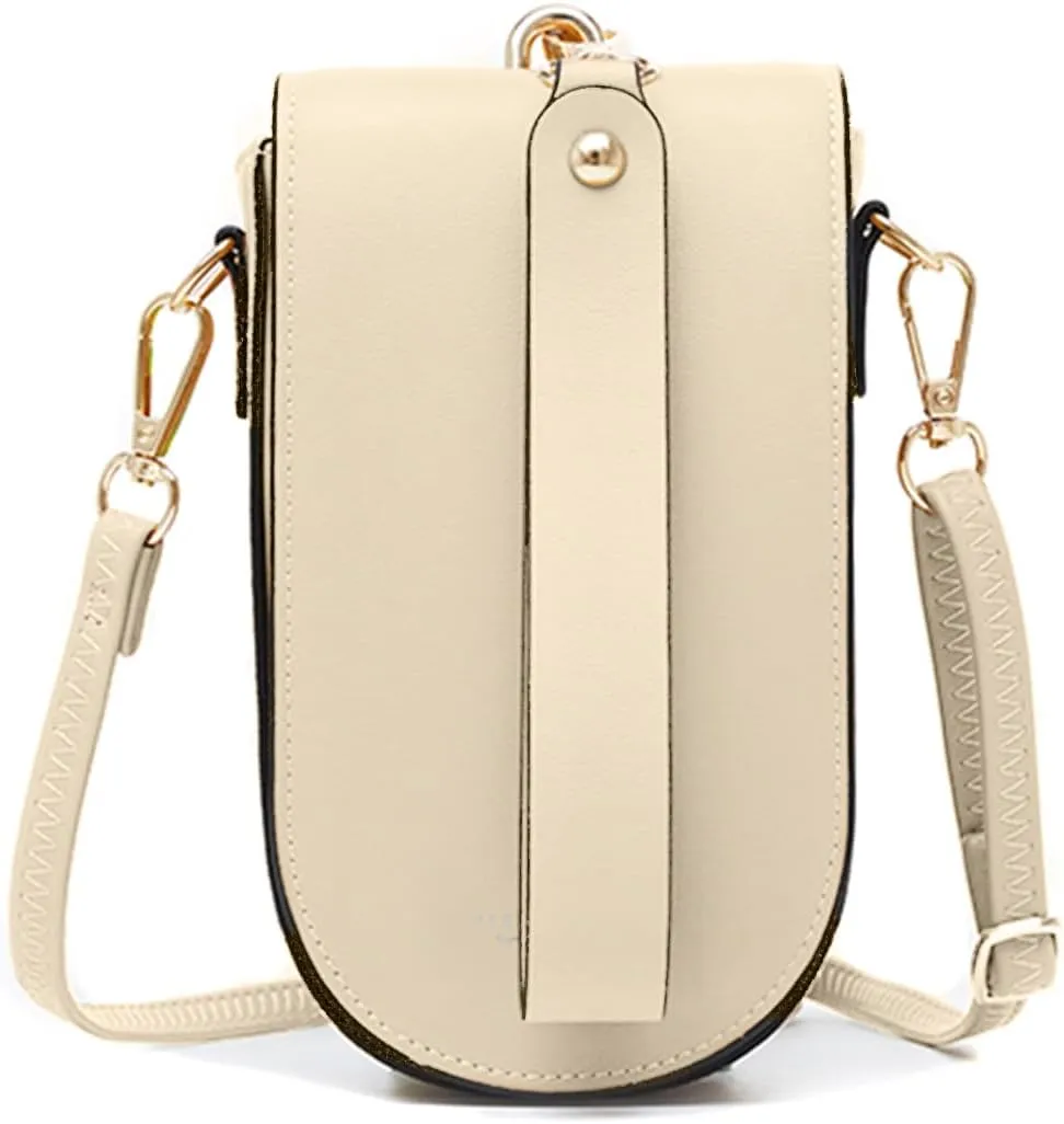 Sunwel Fashion Trendy Cell Phone Bag 5 Card Slots Mini Crossbody Bag Phone Purse Detachable Wristlet for Women Girls