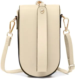 Sunwel Fashion Trendy Cell Phone Bag 5 Card Slots Mini Crossbody Bag Phone Purse Detachable Wristlet for Women Girls