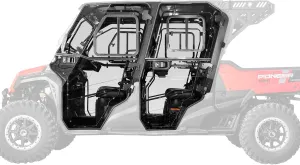 SuperATV Convertible Cab Enclosure Doors Compatible with 2023  Honda Pioneer 1000-6, See Fitment, 250x Stronger than Glass, XR Optic Hard Coating for Scratch Resistance, Secure Seal Technology