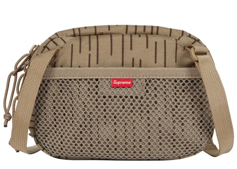 Supreme Mini Side Bag Tan Raindrop