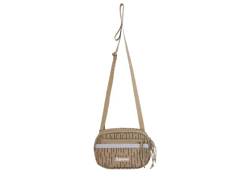Supreme Mini Side Bag Tan Raindrop