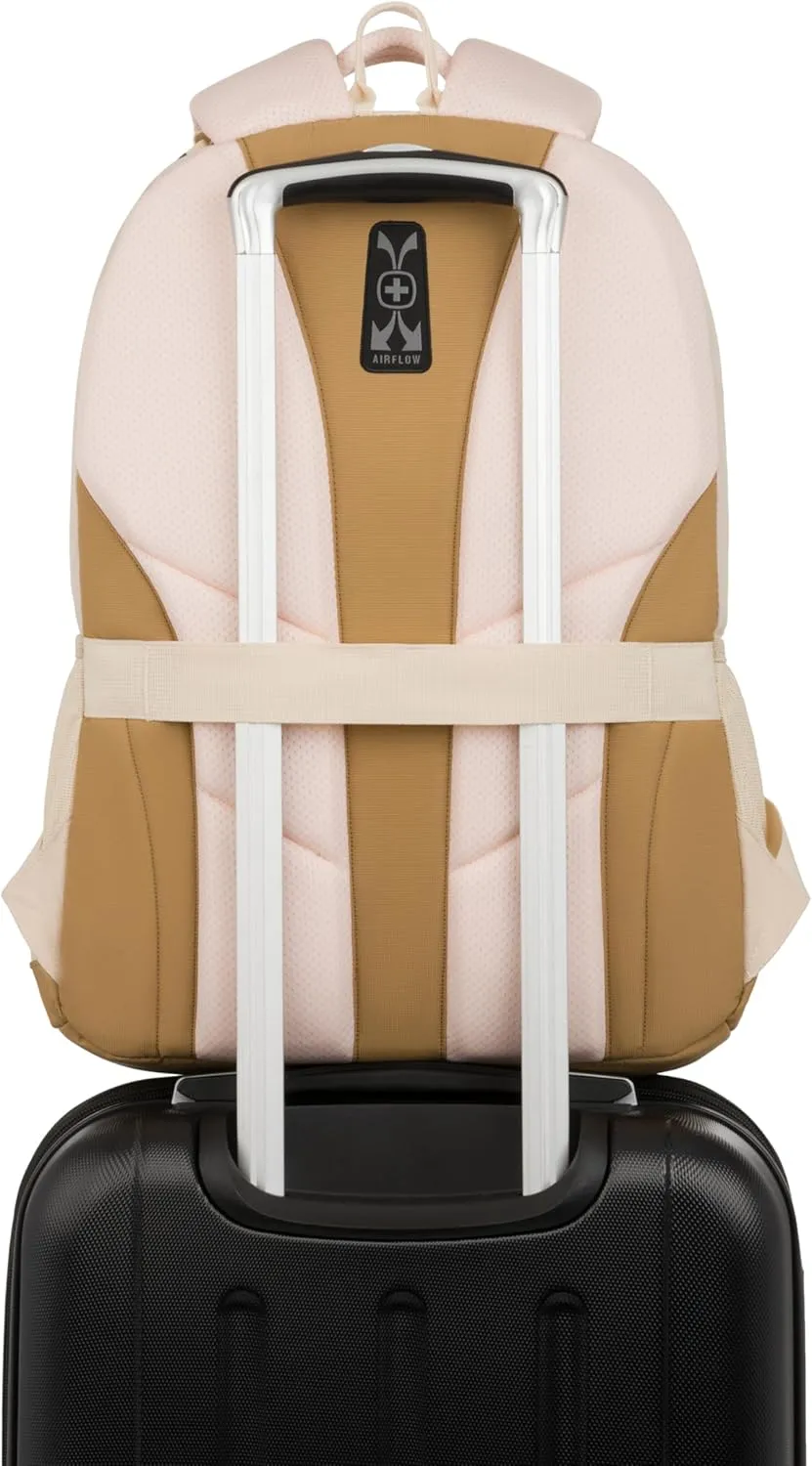SwissGear Cecil 5505 Laptop Backpack, Cream/Warm Sand, 18-Inch