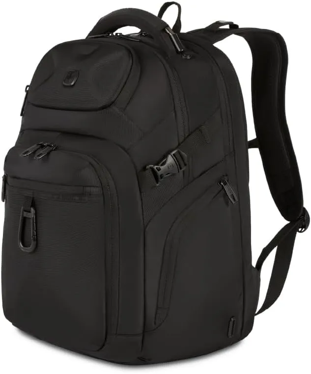 SwissGear Endure ScanSmart Laptop Backpack, Black, 17.75-Inch