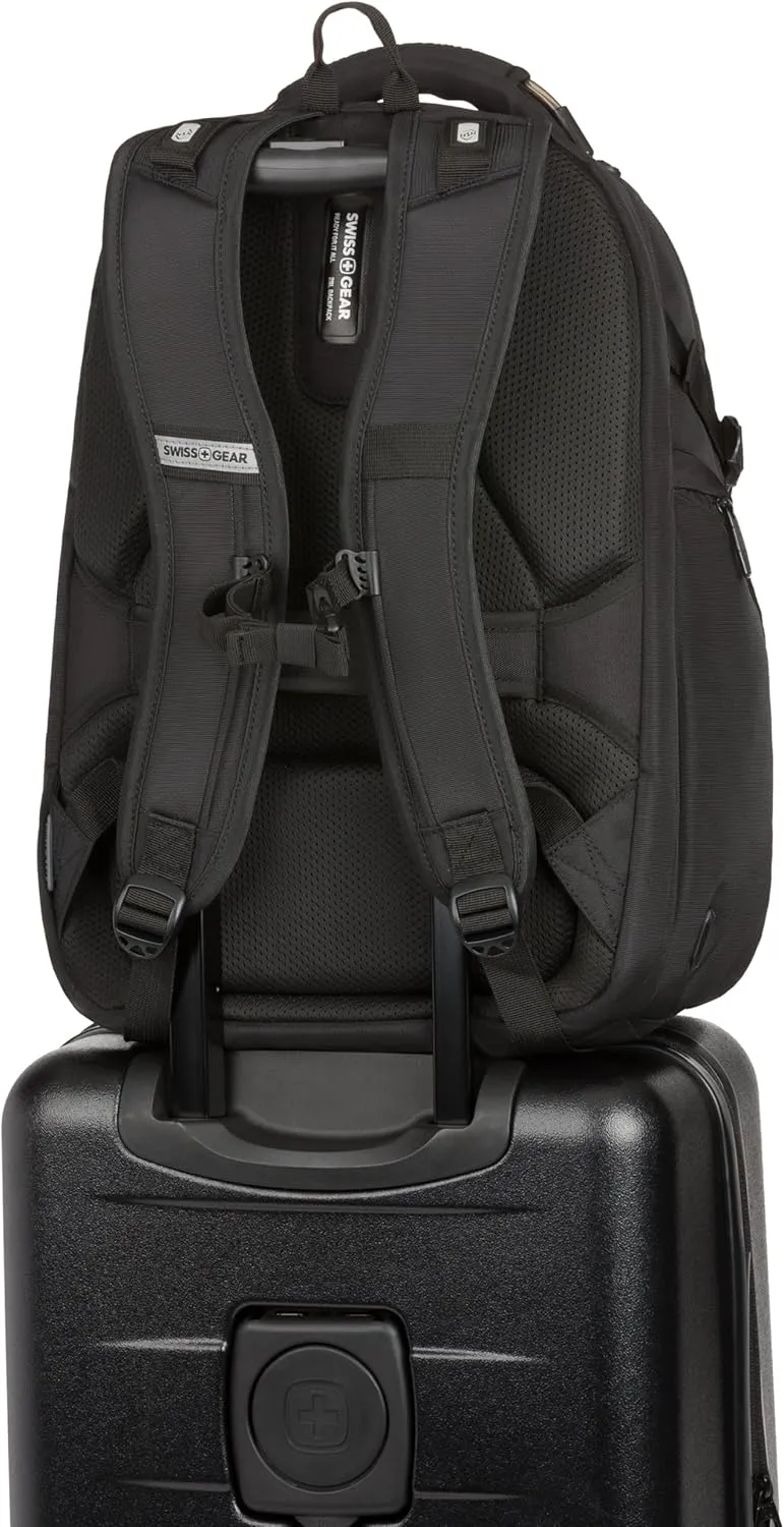 SwissGear Endure ScanSmart Laptop Backpack, Black, 17.75-Inch
