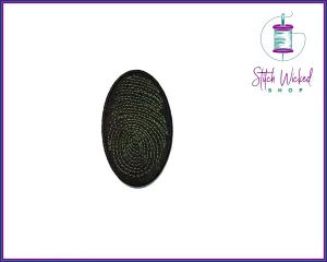 Thumb Print Scan, Fully Embroidered Patch