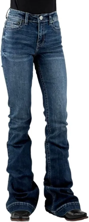 Tin Haul Western Jeans Womens Libby Trouser Blue 10-054-0595-0107 BU