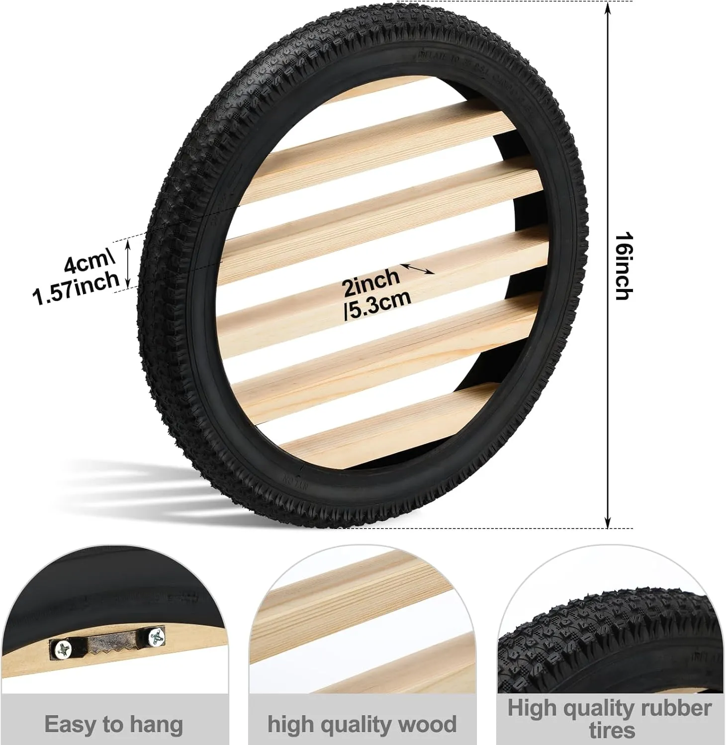 Tire Toy Box Wall Car Display Shelf Model Car Display Case Stand for 1/64 Collectibles Cars,Collectibles,Toy Figurines(Diameter 16 Inches)