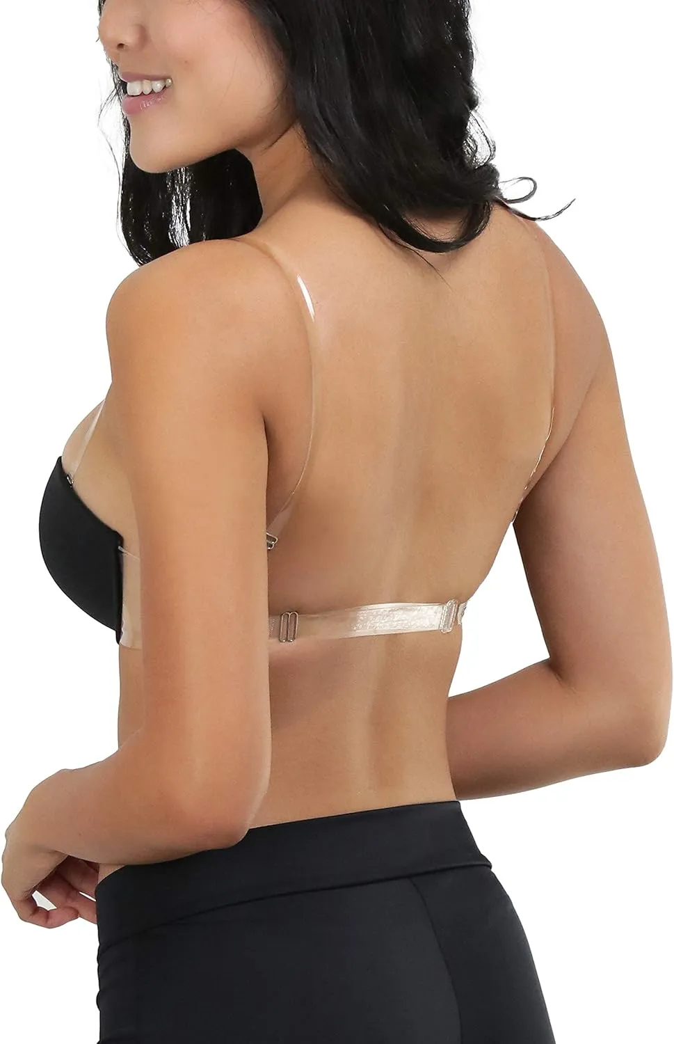 ToBeInStyle Women’s Deep Plunge U-Shaped V-Bra Convertible Supportive w/Padded Cups & Low Open Back