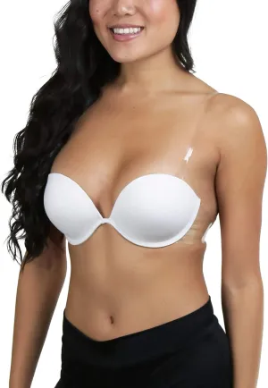 ToBeInStyle Women’s Deep Plunge U-Shaped V-Bra Convertible Supportive w/Padded Cups & Low Open Back
