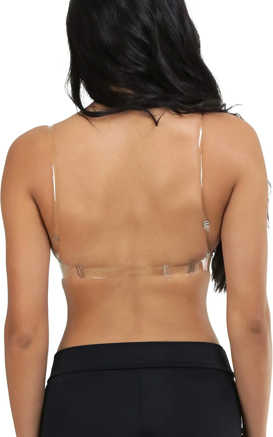 ToBeInStyle Women’s Deep Plunge U-Shaped V-Bra Convertible Supportive w/Padded Cups & Low Open Back