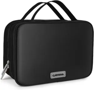 Toiletry Bag Travel Bag for Women & Men with Hanging Hook, 3 in 1 Multifunctional Makeup Cosmetic Case for Toiletries Accessories, Shampoo, Full-size Container, Toiletries, Black