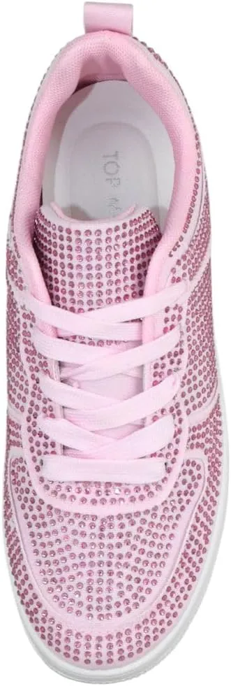 TOP Moda Shoes Women Fashion Platform Sneakers Crystals Rhinestone Bling Lace Up Boston