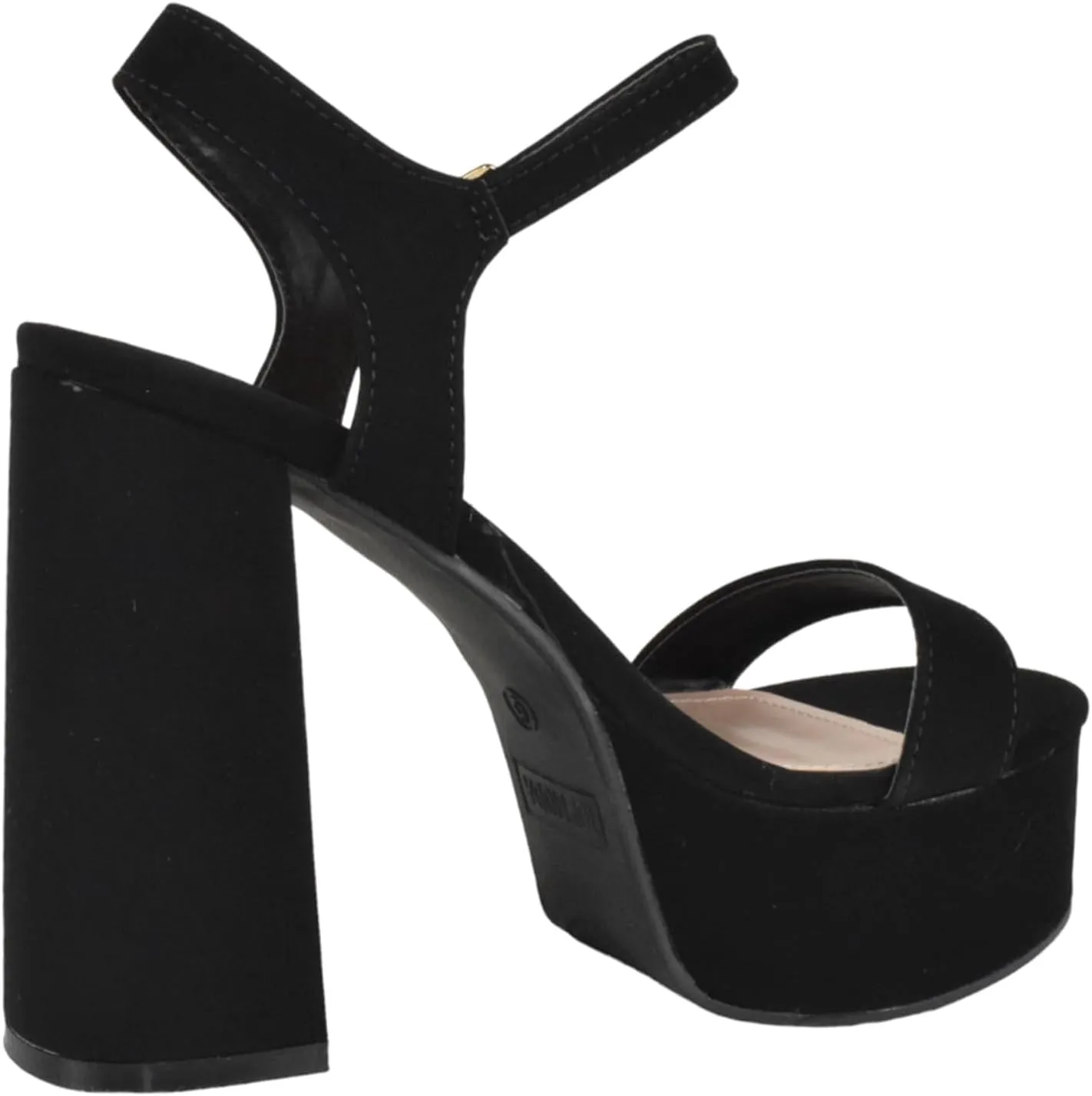 TOP Moda Women Block Chunky Thick High Heels Sandals Open Toe Platform Ankle Strap Strappy Jasmine-1
