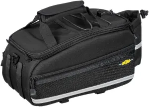 Topeak MTM Multi Mount TrunkBag EX, Water Resistant Cycle Trunk Bag with expandable pannier sides to fit KLICKfix/Racktime Snapit or MIK Adapter Pannier Racks, Black