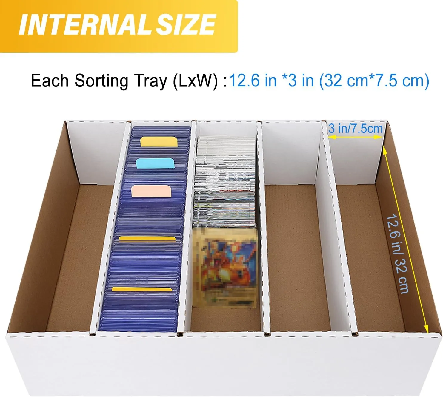 Topps MTG Card Storage Box - 3900 Count, Organizer Box Set for Football, Basketball, MTG TCG Cards