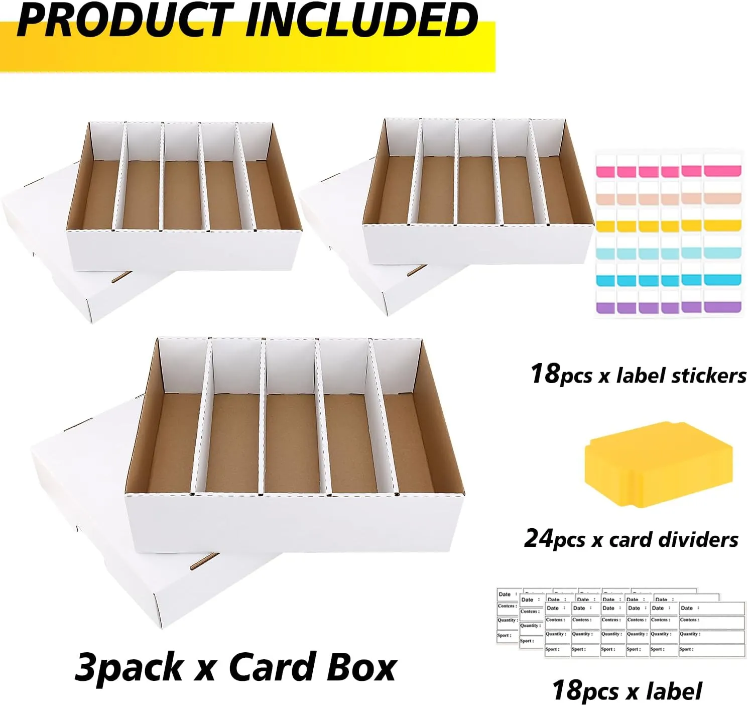 Topps MTG Card Storage Box - 3900 Count, Organizer Box Set for Football, Basketball, MTG TCG Cards