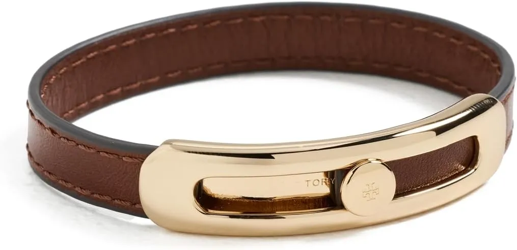 Tory Burch Women's Pierced Leather Bracelet