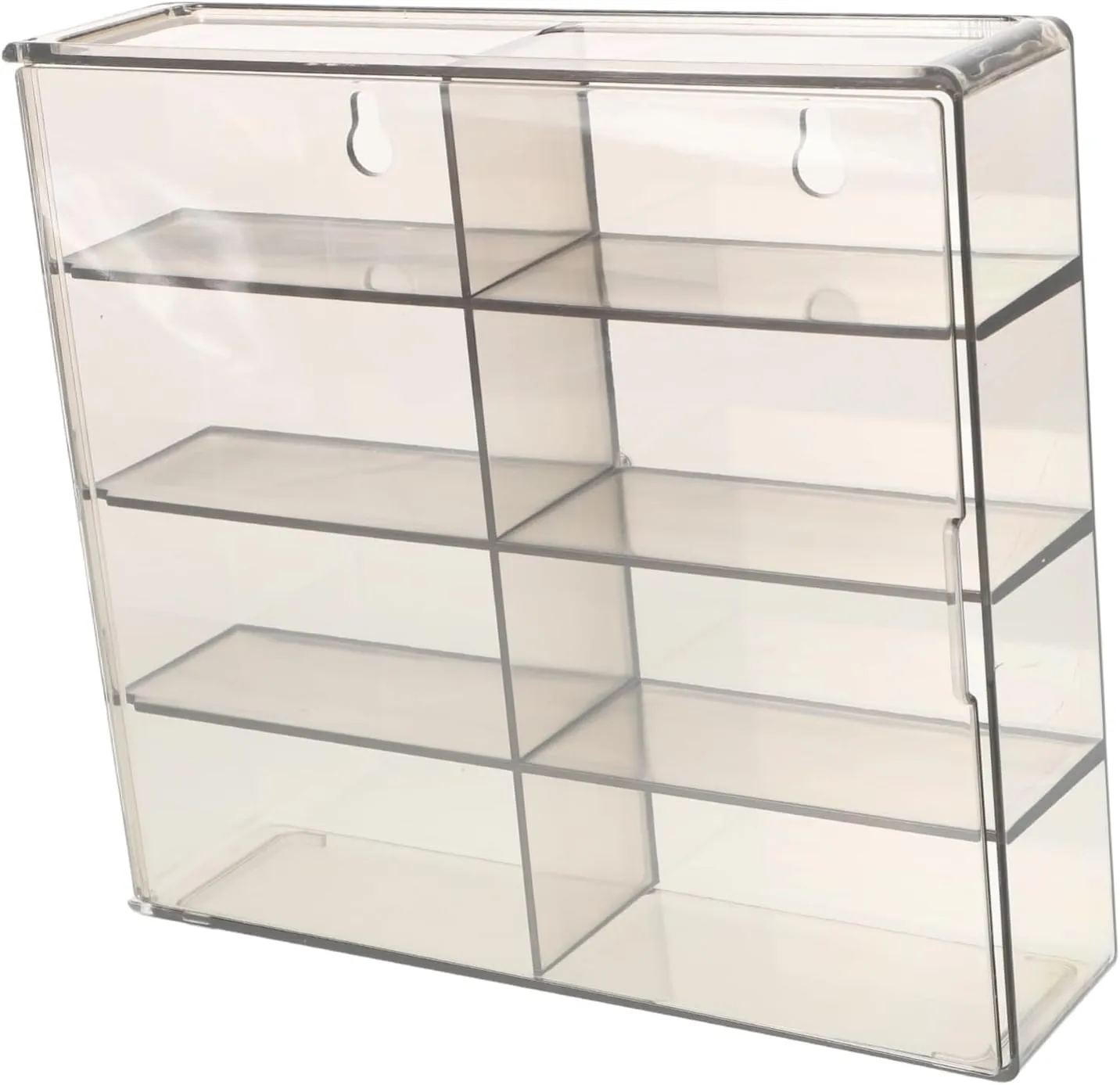 TOYANDONA Model Car Display Case Slot Stackable Clear Plastic Organizer for Toy Cars Transparent Multi-Compartment Storage for Collectibles and Miniature Vehicles