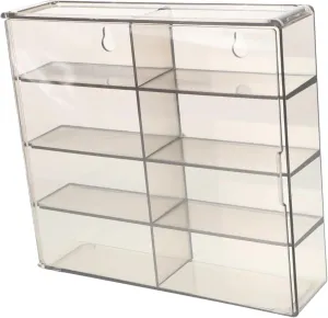 TOYANDONA Model Car Display Case Slot Stackable Clear Plastic Organizer for Toy Cars Transparent Multi-Compartment Storage for Collectibles and Miniature Vehicles
