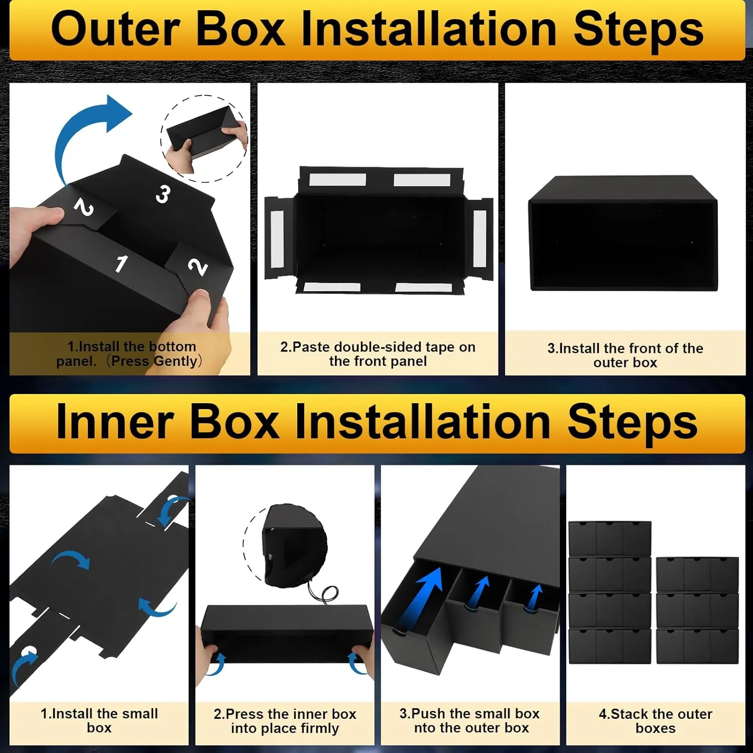 Trading Card Organizer - Card Storage Box with 21-600 CT Boxes - 72 Dividers, Labels and Tapes - 21000  Cards Capacity - Perfect for TCG, MTG, Sports Cards,Collectible Card Games