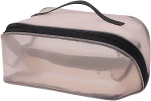 Travel Makeup Bag,Large Capacity Cosmetic Bags for Women,Toiletry Bag Make up Organizer with Divider and Handle (Pink)