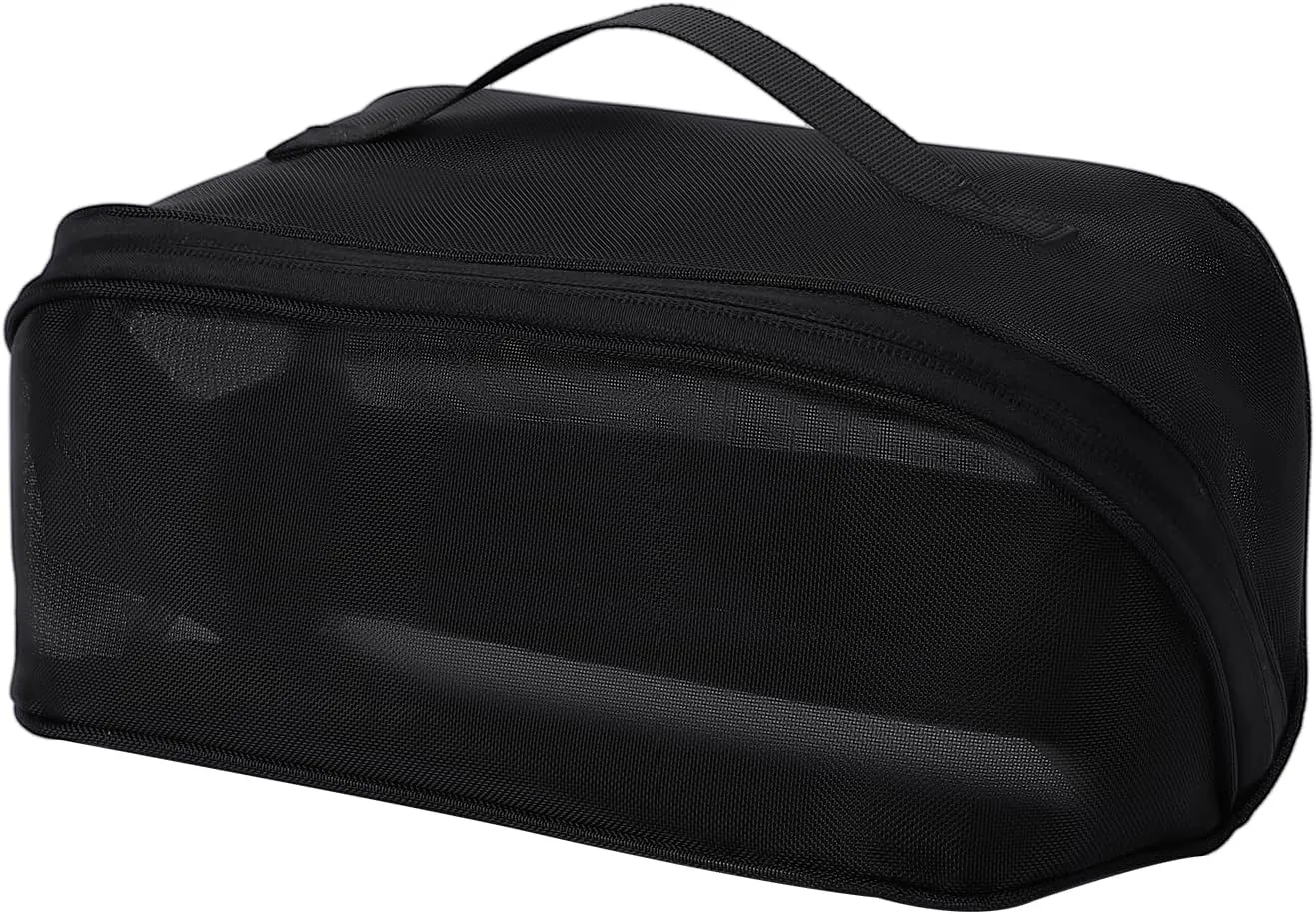 Travel Makeup Bag,Large Capacity Cosmetic Bags for Women,Toiletry Bag Make up Organizer with Divider and Handle(Black)