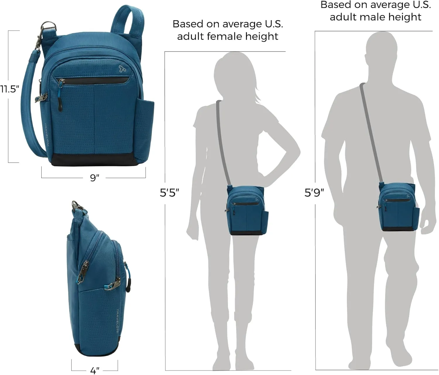Travelon Anti-Theft Active Tour Bag