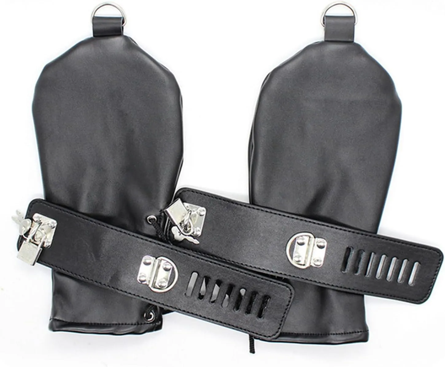 Trendy Women's Leather Boxing Gloves - Enhance Your Workout with Adjustable Locking Buckle Bracelets - Stand Out in Cosplay