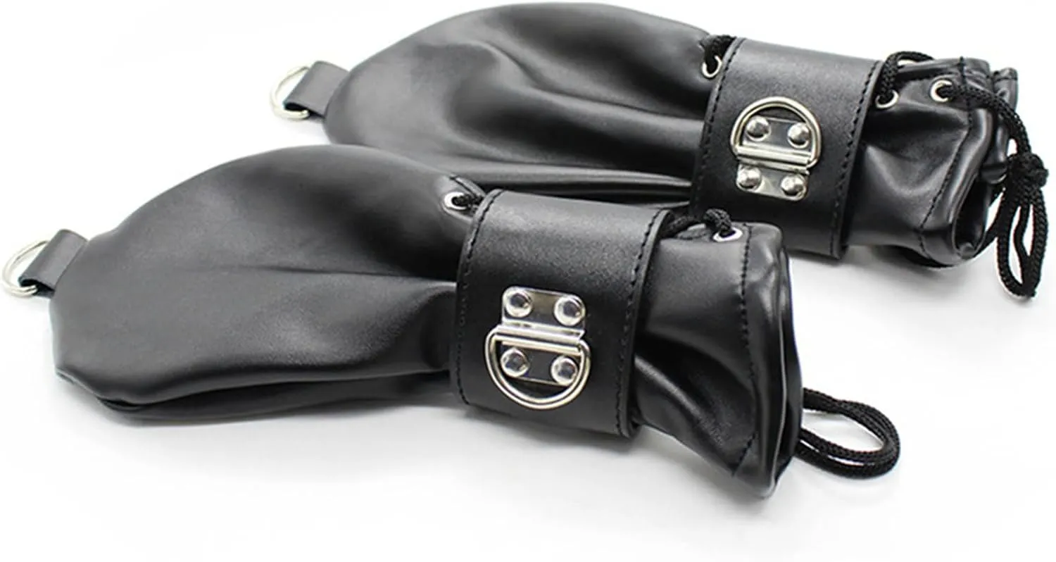 Trendy Women's Leather Boxing Gloves - Enhance Your Workout with Adjustable Locking Buckle Bracelets - Stand Out in Cosplay