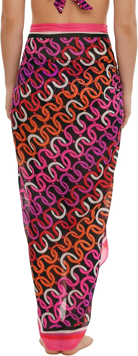Trina Turk Women's West Palm Sarong, Casual, Beach Cover Ups