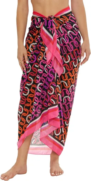 Trina Turk Women's West Palm Sarong, Casual, Beach Cover Ups