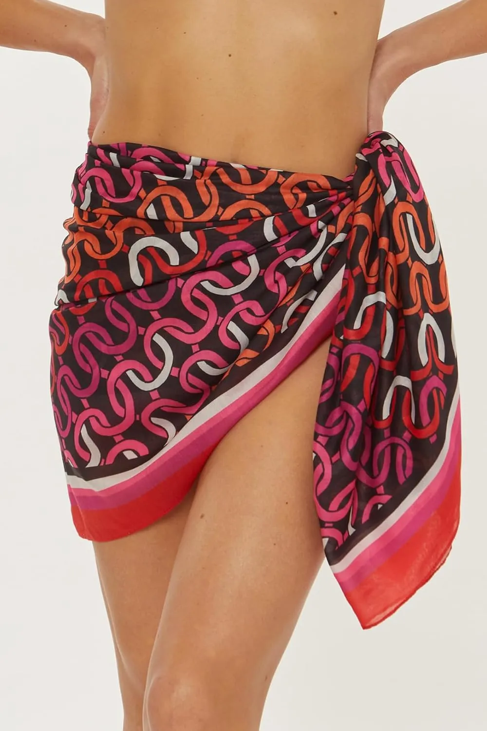 Trina Turk Women's West Palm Sarong, Casual, Beach Cover Ups