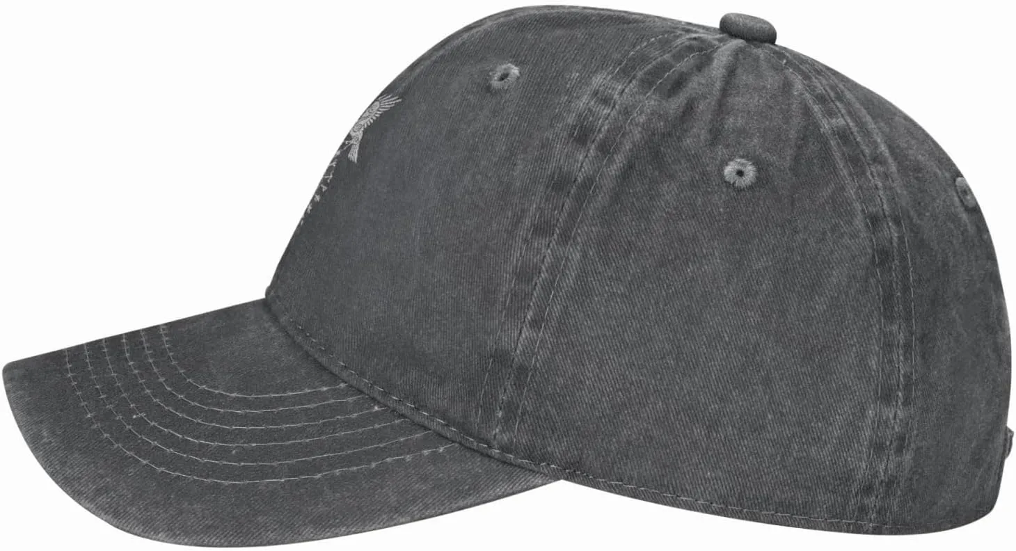 Twin Ravens of Odin Norse Pagan Symbol Hat Casquette Denim Baseball Cap Unisex Men's Hat Women's Hat Black