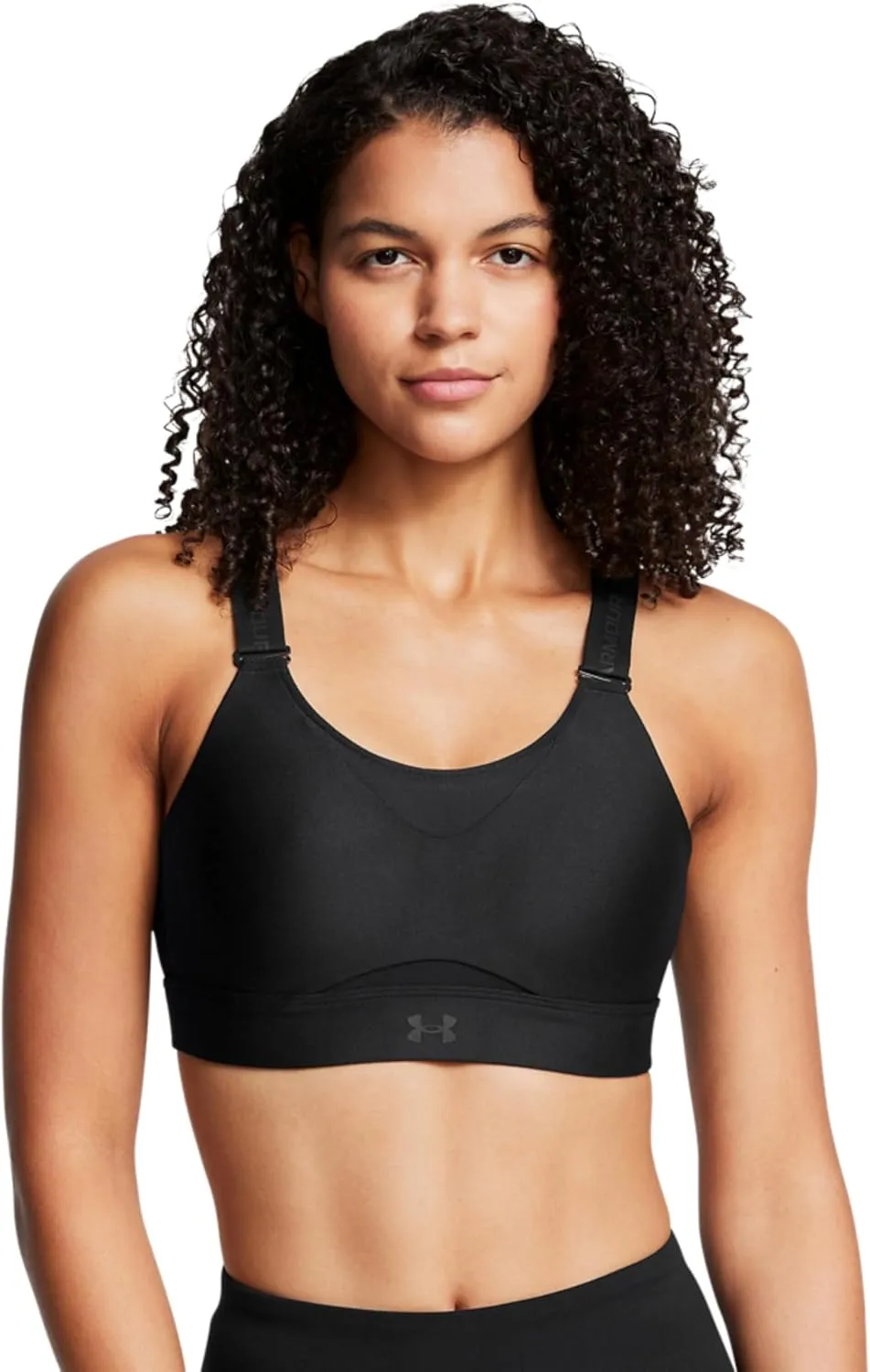 Under Armour Womens Infinity High Impact Sports Bra, (002) Black / / Black, X-Large D-DD