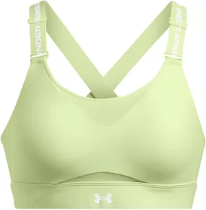 Under Armour Womens Infinity High Impact Sports Bra, (384) Retro Green / / White, Small D-DD