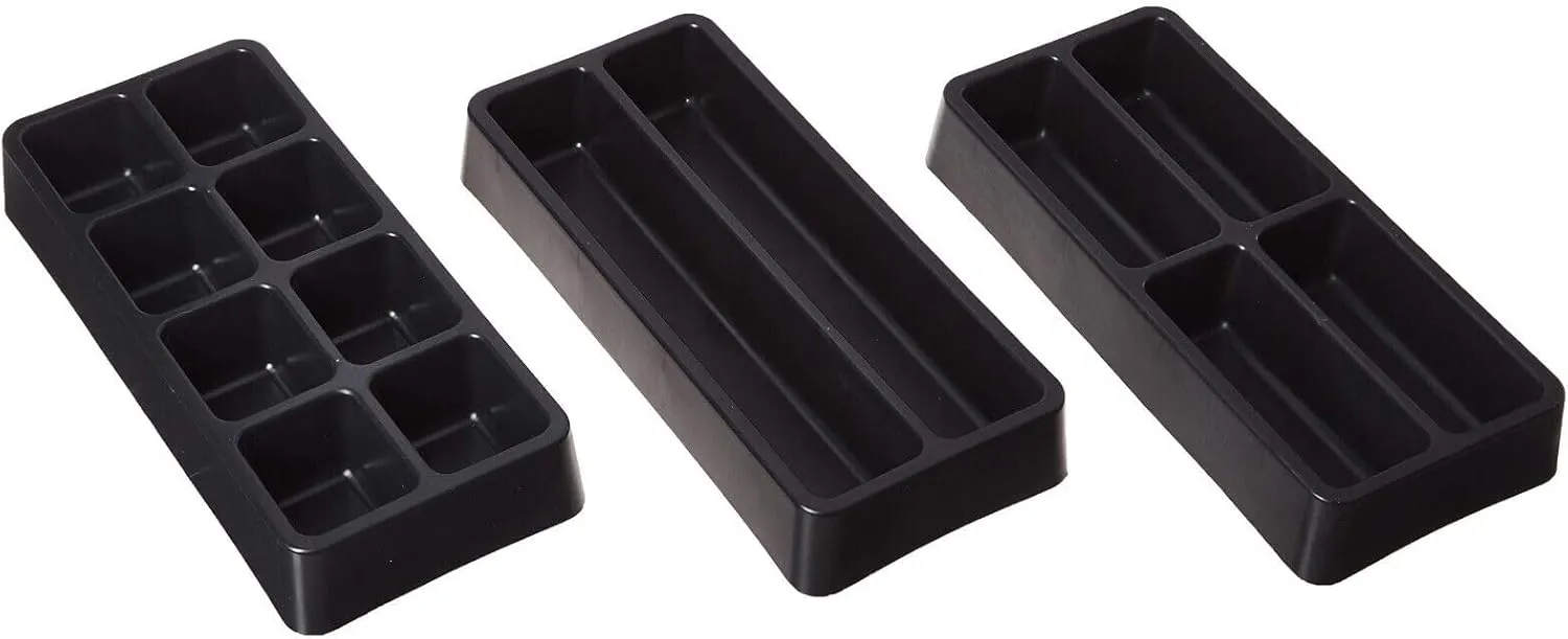 US General 3 Pc 14 Compartment Drawer Organizer Set