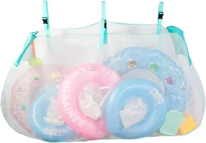 VALINK Pool Float Storage Bag - Pool Storage Bag Pool Toy Storage Swimming Pool Bag Large Hanging Net Bag Swimming Pool Accessories Toy Organizer for pool Fence, Beach