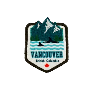 Vancouver iron-on embroidery patch