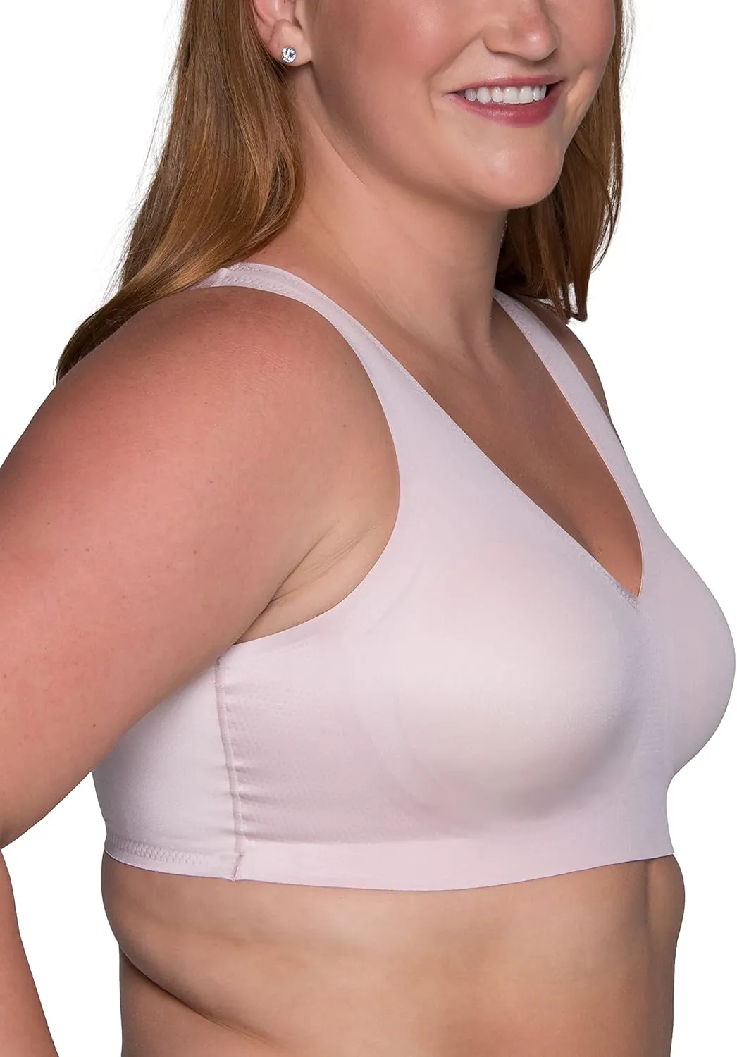 Vanity Fair Women's Beyond Comfort Sleek and Smooth Simple Sizing Wireless Bra