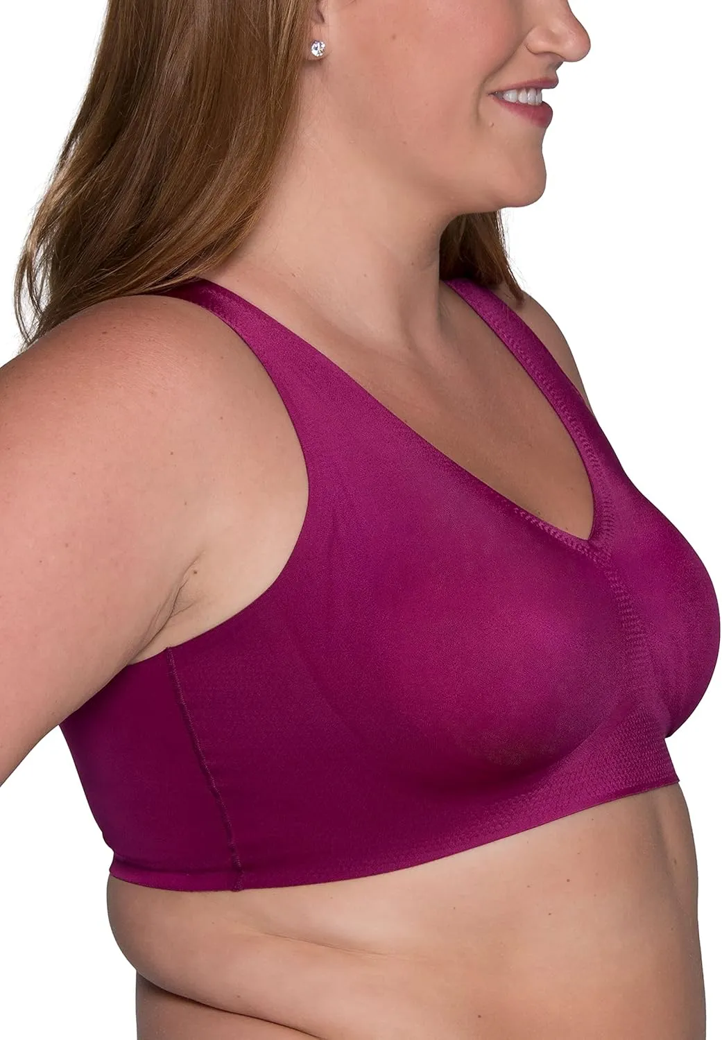 Vanity Fair Women's Beyond Comfort Sleek and Smooth Simple Sizing Wireless Bra