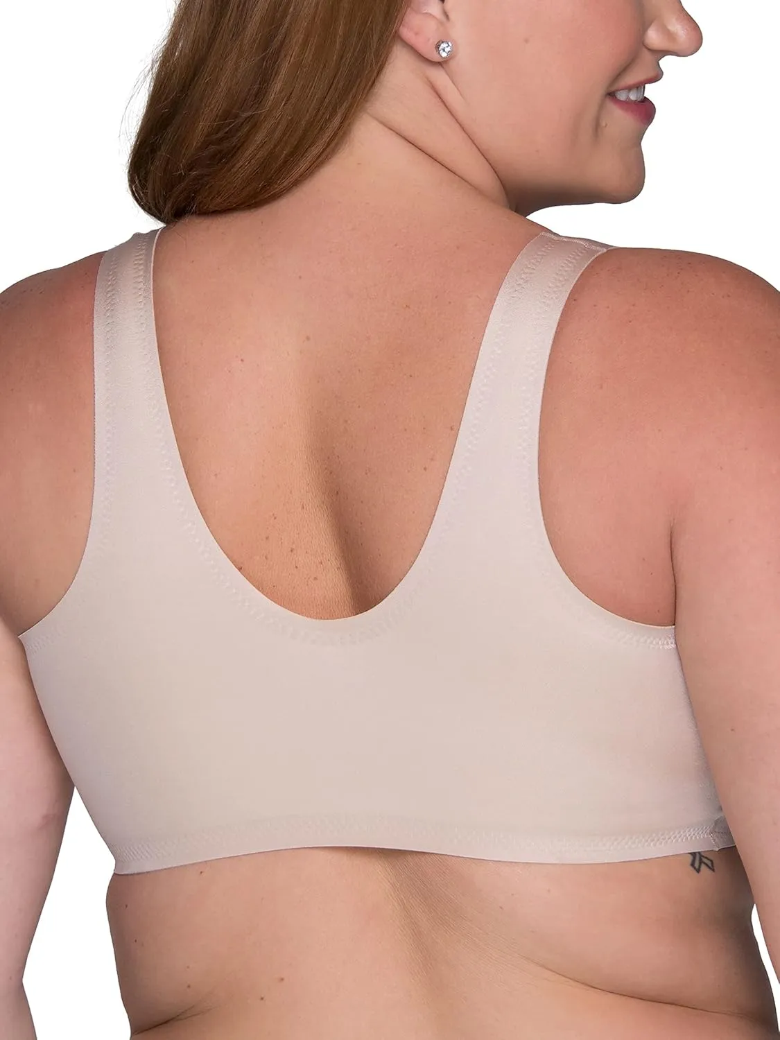 Vanity Fair Women's Beyond Comfort Sleek and Smooth Simple Sizing Wireless Bra