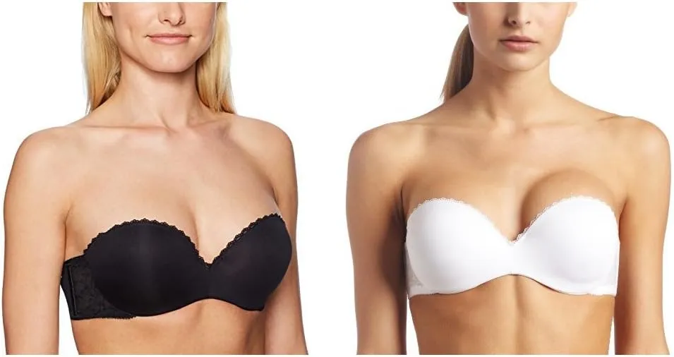 Vanity Fair Women's Gel Touch Padded Strapless Push Up Bra (32A - 38D)