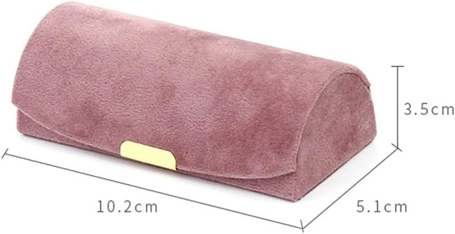 Velvet Travel Jewelry Gifts Box For Ecklace Earrings Storage Case (C 10.2x5.1x3.5cm)
